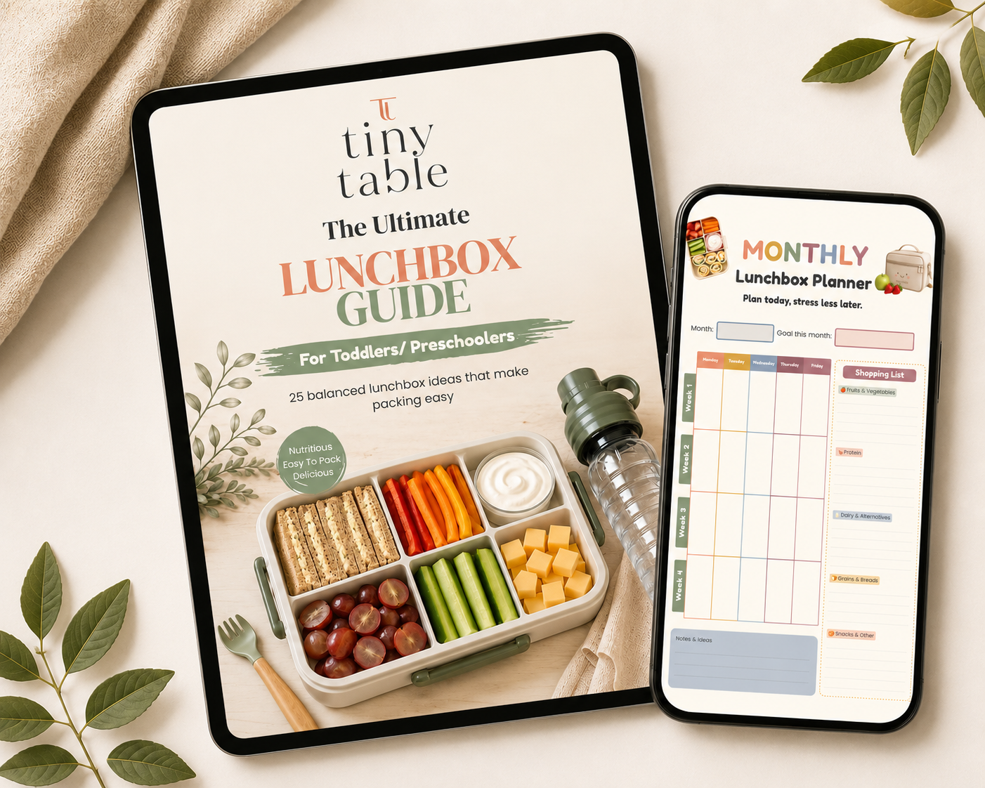 Free Ultimate Toddler Lunchbox Ideas Guide & Printable Planner